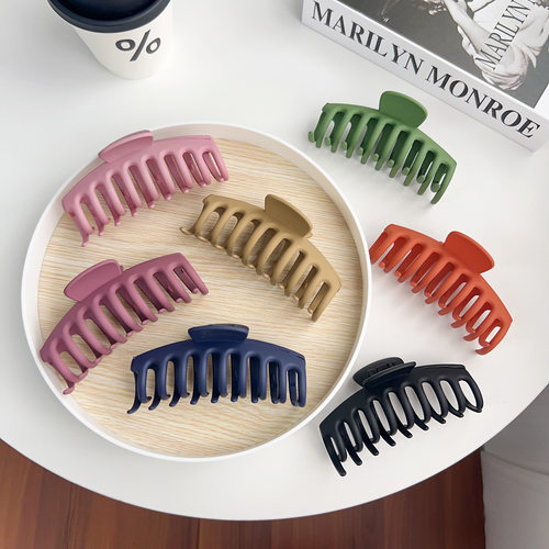 m磨砂龙骨抓夹韩国简约气质夹