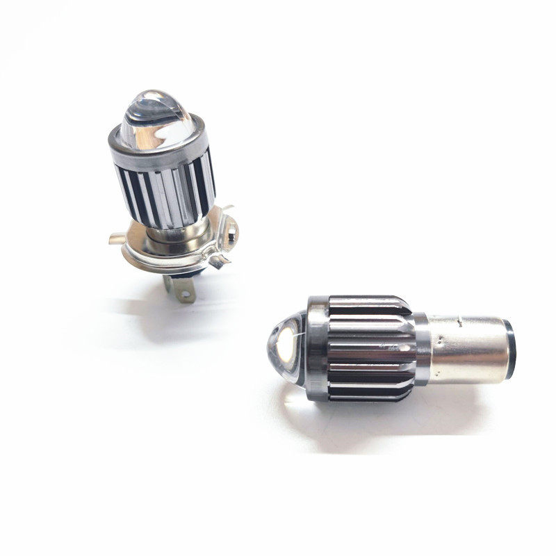 透镜12V-80V远近光黄光白灯双爪