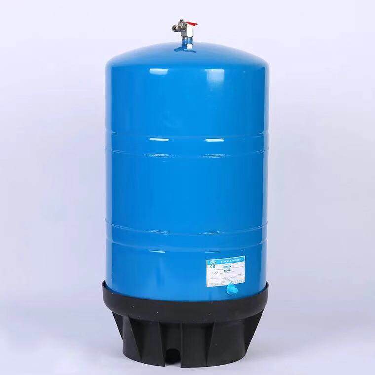 20g压力桶蓝色碳钢储水罐纯水机11加仑储水桶压力罐净水器配件