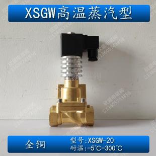 热卖 6分DN20全铜高温高压蒸汽电磁阀 DC24V XSGW AC220V