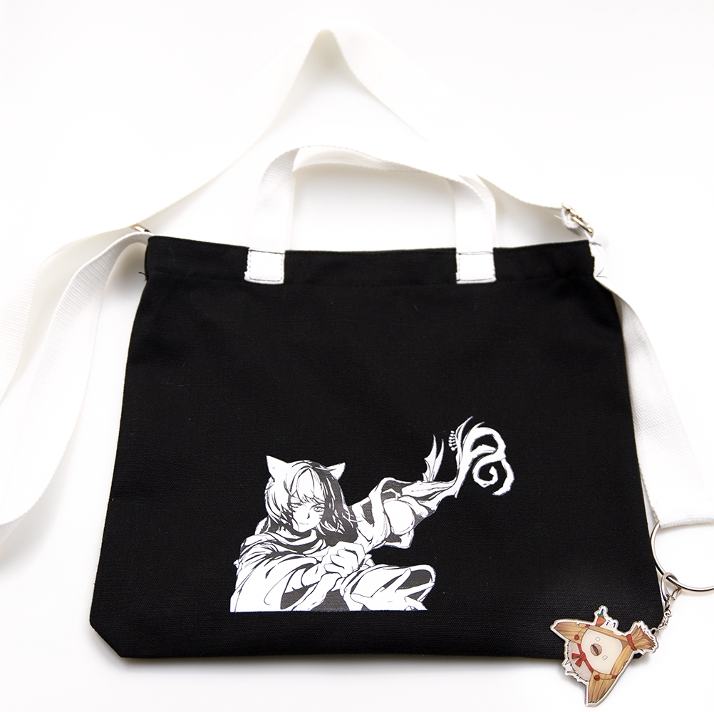 【青磷合物】ff14周边雅修特拉帆布包雅喵挎包最终幻想xiv