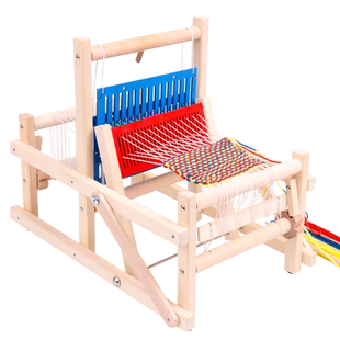 织布机儿童幼儿园区角材料纺编织机家用老式DIY手工制作女孩玩具