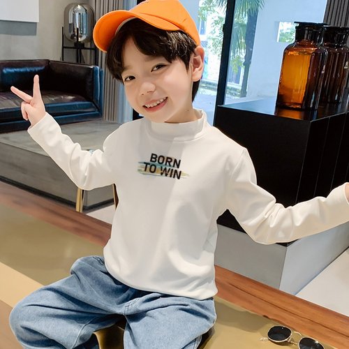 2025潮款痞帅童装德绒打底衫