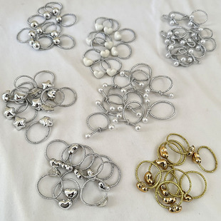 儿童发饰银丝高级感小发绳发圈女童扎头发小皮筋不伤发头绳头饰