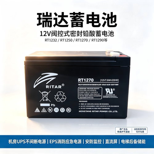瑞达蓄电池消防UPS电梯电源