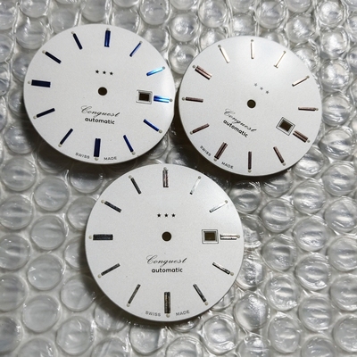 代浪白色3星表盘36.2毫米3点字面8200 8215 2813 st6手表壳配件