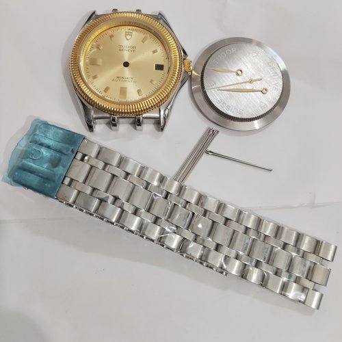 老款表壳盾系列帝佗间金钢壳35mm镀金表壳2824 2836 机芯手表配件