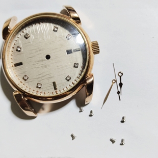 劳家复古钢壳2813 8215 8205机芯玫瑰金表壳男40毫米透底手表配件