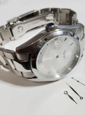 代欧表壳38表径8200 8215 8205 2813机芯单历透底锁把头手表配件