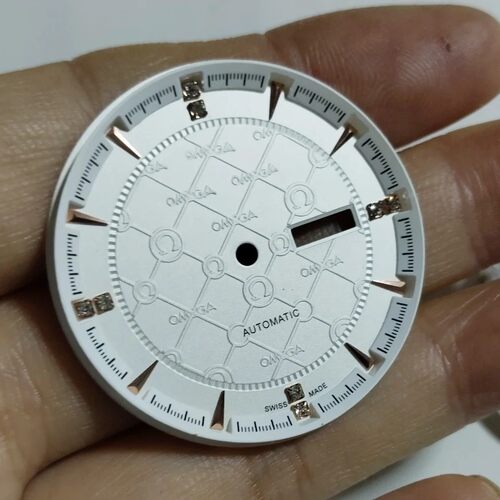 代用欧白色表盘内影刻度字面35.3毫米左右大尺寸8200双历手表配件