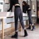 宽松保暖长裤 孕妇牛仔裤 托腹外穿宽松潮妈萝卜哈伦老爹裤 春秋冬女