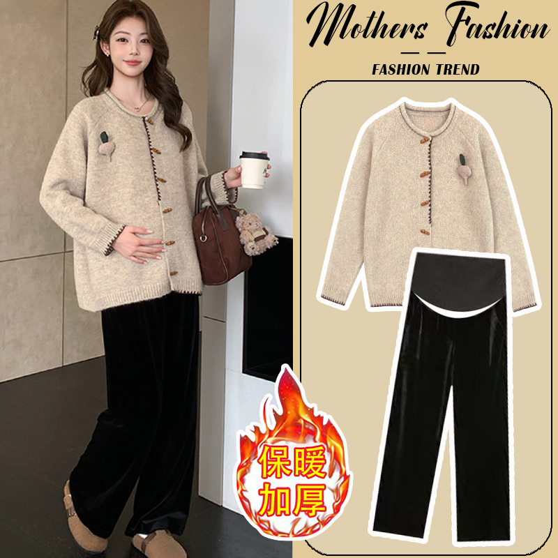 孕妇套装秋冬2025新款韩版
