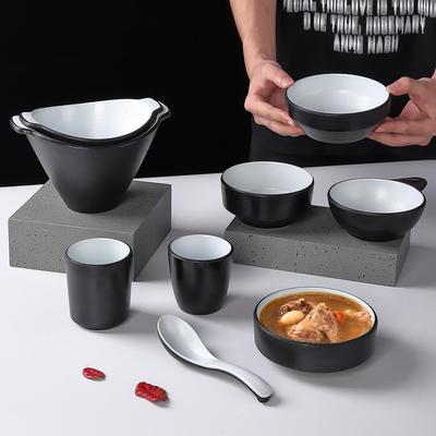 日式小碗商用米饭防摔火锅蘸料碗