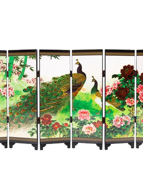 迷你新中式装饰手工艺送老小屏风