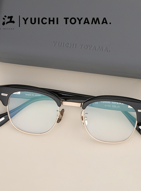YUICHI TOYAMA外山雄一眉形圆框近视镜男女日本手作板材眼镜U-151