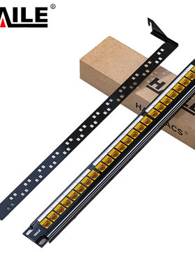 HAILE 六类24口配线架直通免打黄色 HT-ZT24C 1套