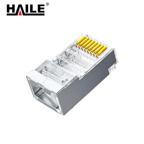 HAILE超五类屏蔽水晶头 HT-506-3U 100个/袋