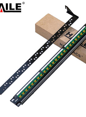 HAILE 六类24口配线架直通免打绿色 HT-ZT24D 1套