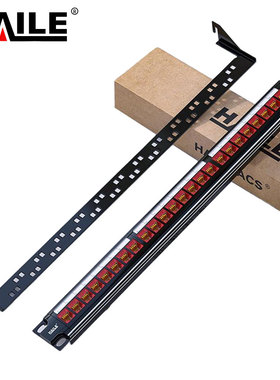 HAILE 六类24口配线架直通免打红色 HT-ZT24A 1套