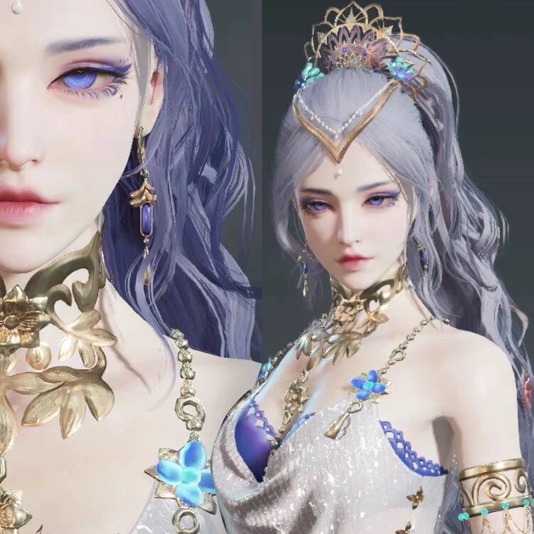 永劫无间捏脸数据 迦南 花无痕新皮肤发型【无缺】纯欲 抖音爆款