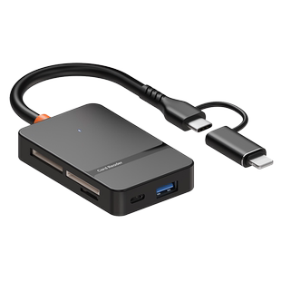 读卡器多合一cf/sd卡/ms/tf内存卡typec单反相机usb3.0高速转手机电脑多功能多合一转换器ccd外接微单u盘硬盘