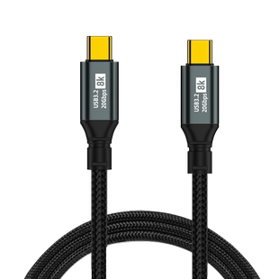 全功能typec数据线PD100w快充20Gbps传输8k高清投屏线适用苹果iPhone15pro便携显示器屏幕4K视频连接线一线通