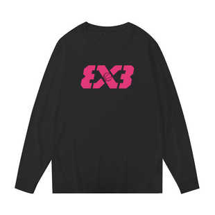 T恤宽松 训练服3X3篮球速干运动上衣潮长袖 SMILE ISLAND
