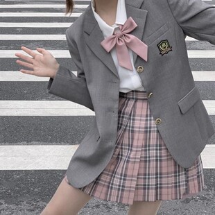 原创JK制服西装外套池の太本佐中西服秋冬日系校供学院风女