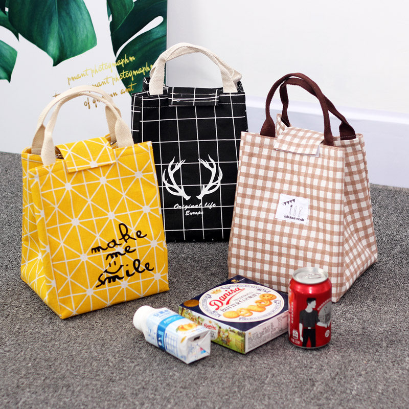 大号手提保温袋铝箔便当包学生女可爱饭盒包帆布加厚水拎饭ins在类目 收纳整理, 家庭收纳用具, 收纳袋, 饭盒袋中 - 来自Buy2taobao.com提供专业的淘宝代购服务