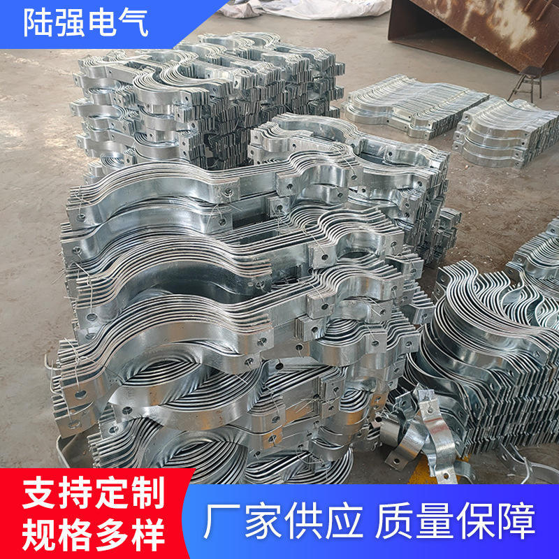 工厂热镀锌电缆抱箍卡箍电线杆固定抱箍电缆支架电力金具