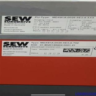 无瑕 议价SEW变频器MDX91A 0025 5E3 4全新原装