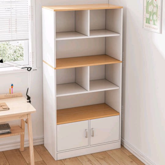 简易书架书柜落地靠墙特价清仓客厅卧室收纳置物架家用格子储物柜