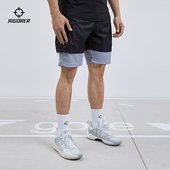男假两件篮球跑步训练透气轻薄网眼短裤 准者2021新款 梭织运动短裤