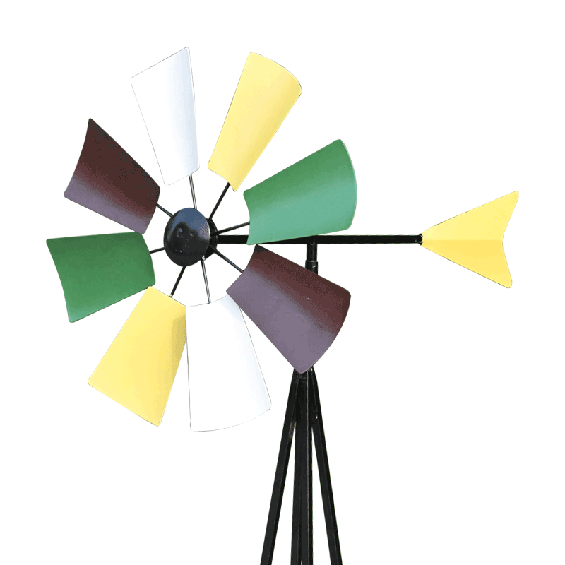 北欧花园草坪创意园艺装饰院子铁艺风车花架庭院摆件楼盘造景布置