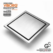 域堡304不锈钢地漏 防臭卫生间地漏酒店 加厚隐形地漏可镶砖隐藏式