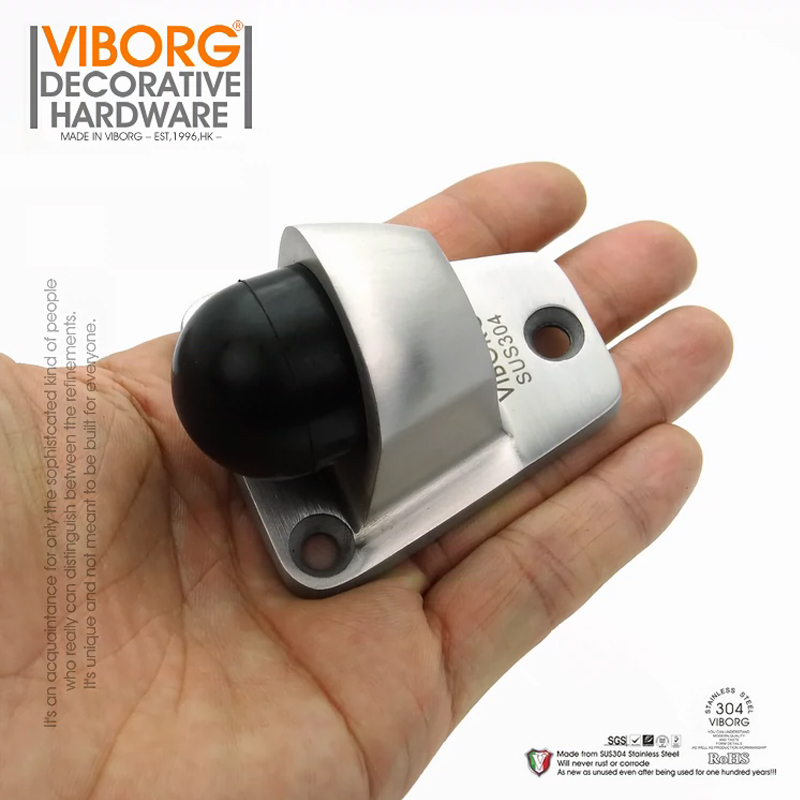 域堡 304不锈钢浴室门顶 挡块实木门档 橡胶门阻 玻璃门碰