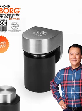 域堡 浮磁静音门吸 304不锈钢强磁地吸门吸防撞门挡RS-39A