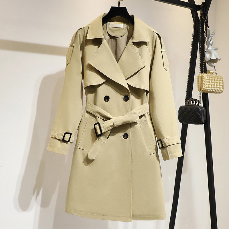 风衣女大衣中长款2020春秋装新款韩版宽松学生休闲小个子流行外套