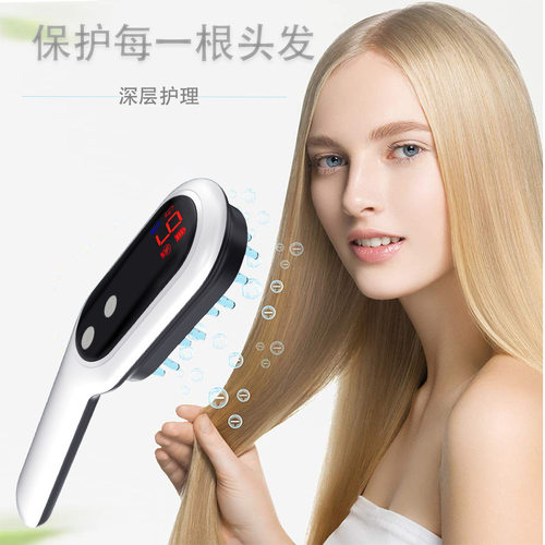 跨境电动按摩梳防脱发头