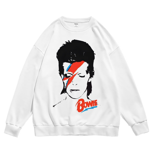 个性欧美摇滚Davidbowie大卫鲍伊周边潮流卫衣圆领套头学生青春