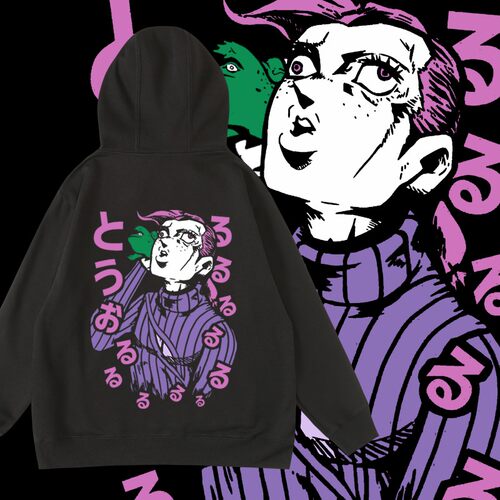 jojo奇妙冒险周边连帽加绒卫衣