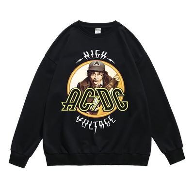 潮流宽松套头圆领卫衣