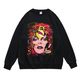 大卫鲍伊欧美摇滚Davidbowie周边潮流卫衣秋季个性男女青春学生