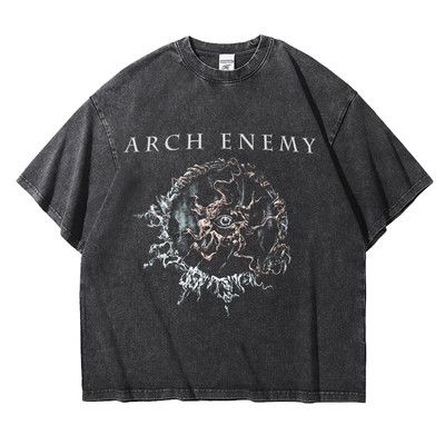 阿美咔叽重磅纯棉落肩纯棉T恤