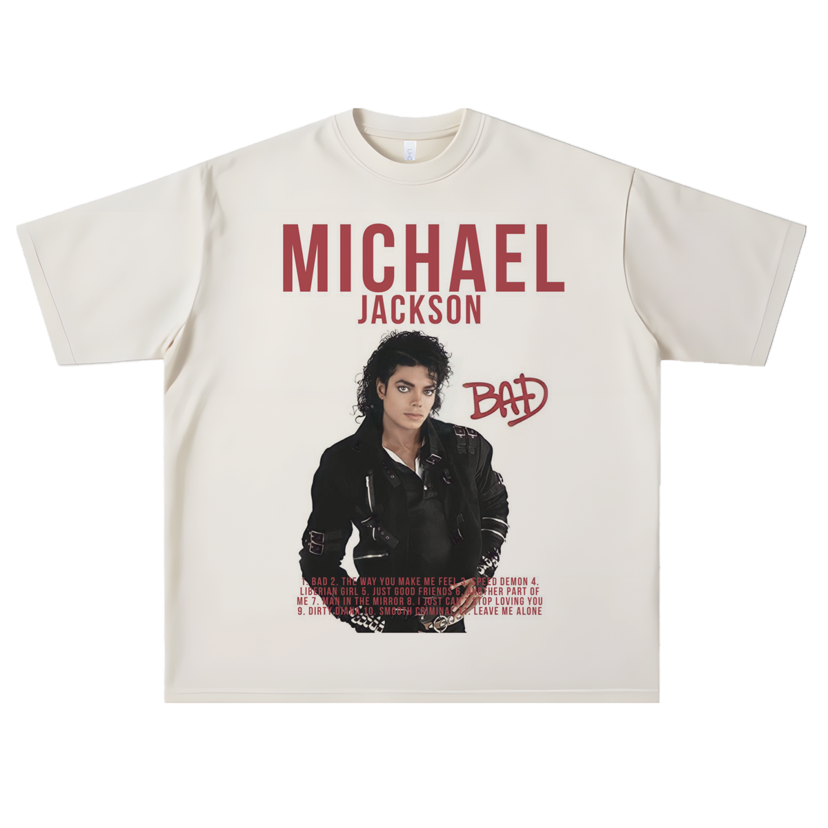 vintage美式复古michaeljackson迈克尔杰克逊bad短袖T恤男女潮ins