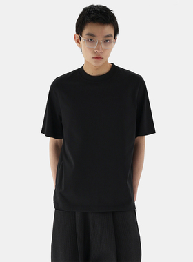 ESAT 正肩凉感纯色黑白灰短袖T恤基础tee