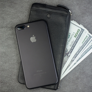 防摔手机皮套苹果6plus手拿包商务 适用于苹果iphone7 8plus钱包式