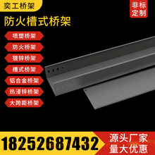 热镀锌不锈钢槽梯式 防火大跨距热浸锌电缆桥架100x50线槽200x100