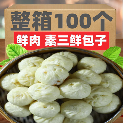 老面鲜肉小笼包子儿童早餐半成品
