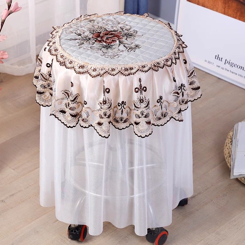 凳子套罩圆椅套圆凳坐垫欧式凳子罩圆椅套理发店吧台椅套布艺蕾丝,居家布艺,椅套/椅垫,淘宝优惠券,粉丝福利购,淘宝优惠卷